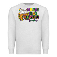 Oatmeal Heather mardi gras drinking team 12 inches 300 dpi Premium Sweatshirt - CowGirlArtShop
