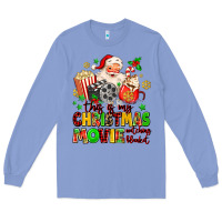 Colony Blue this is my christmas movie watching blanket Long Sleeve Tee - MaliasSmallBusiness