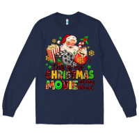 Navy this is my christmas movie watching blanket Long Sleeve Tee - MaliasSmallBusiness