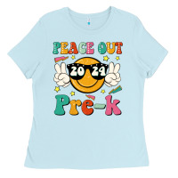 Baby Blue peace out 2024 pre k Ladies Tee - JahusDesignShop