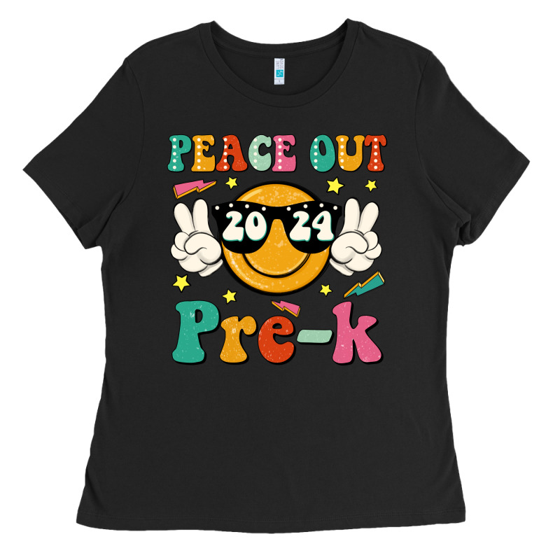 Peace Out 2024 Pre K Ladies Tee by JahusDesignShop | Teevron