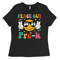 Black peace out 2024 pre k Ladies Tee - JahusDesignShop