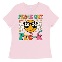 Bubblegum Pink peace out 2024 pre k Ladies Tee - JahusDesignShop