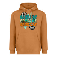 Meerkat Game day lightning bolt soccer Heavyweight Hoodie - HowdyJamesFarm