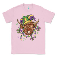 Bubblegum Pink mardi gras cow Classic Tee - MaliasSmallBusiness