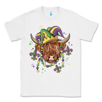 White mardi gras cow Classic Tee - MaliasSmallBusiness