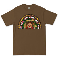 Cacao reindeer rainbow christmas Premium Tee - AdoDesignShop