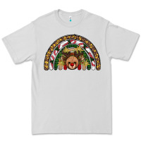 Dove Grey reindeer rainbow christmas Premium Tee - AdoDesignShop