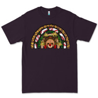 Plum reindeer rainbow christmas Premium Tee - AdoDesignShop
