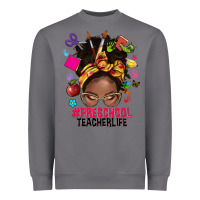 Storm preschool teacher life afro messy bun Heavyweight Sweatshirt - NancyCooperArtShop