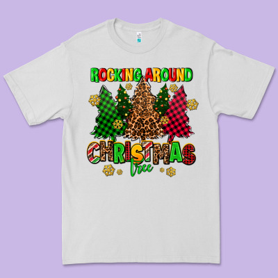 Rocking Around The Christmas Tree Premium Tee Designed By Adodesignshop