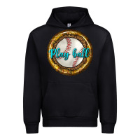 Black baseball with sunflower round earrings Urban Hoodie - BundleAndBundleShop