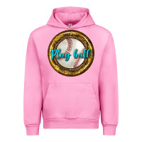 Fuchsia Pink baseball with sunflower round earrings Urban Hoodie - BundleAndBundleShop