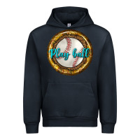 Navy baseball with sunflower round earrings Urban Hoodie - BundleAndBundleShop