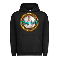 Pigment Black baseball with sunflower round earrings Urban Hoodie - BundleAndBundleShop