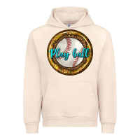 Sandshell baseball with sunflower round earrings Urban Hoodie - BundleAndBundleShop