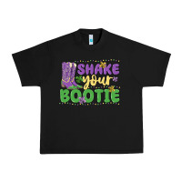 Black shake your bootie Urban Heavy Tee - MaliasSmallBusiness
