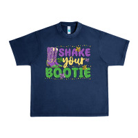 Navy shake your bootie Urban Heavy Tee - MaliasSmallBusiness