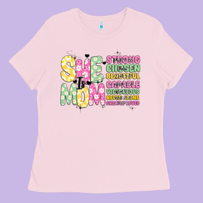 She Is Mom Ladies Tee Designed By Jahusdesignshop