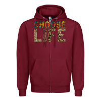 Burgundy Choose life Zipper Hoodie - Bettercallsaul