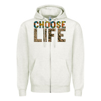 Oatmeal Heather Choose life Zipper Hoodie - Bettercallsaul