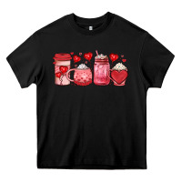 Black valentines day coffee Heavy Core Tee - JahusDesignShop