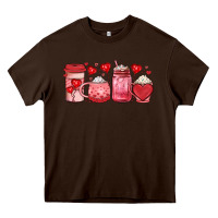 Chocolate Brown valentines day coffee Heavy Core Tee - JahusDesignShop