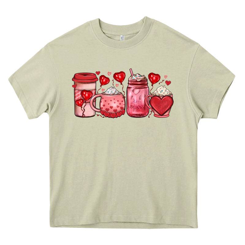 Valentines Day Coffee Heavy Core Tee by JahusDesignShop | Teevron