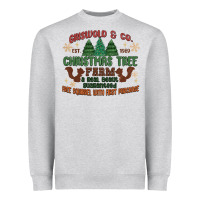 Heather Grey griswold christmas tree farm Heavyweight Sweatshirt - MaliasSmallBusiness