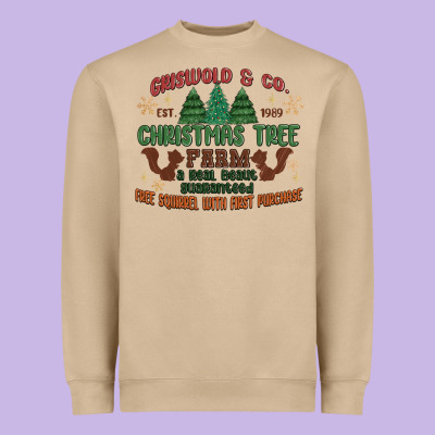 Griswold Christmas Tree Farm Heavyweight Sweatshirt Designed By Maliassmallbusiness