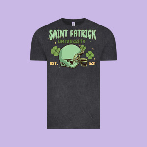 Saint Patrick University Vintage Tee Designed By Maliassmallbusiness