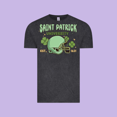 Saint Patrick University Vintage Tee Designed By Maliassmallbusiness
