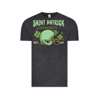 Vintage Black saint patrick university Vintage Tee - MaliasSmallBusiness
