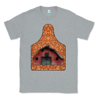 Heather Grey Barn Earning Classic Tee - CowhideDigitalArt
