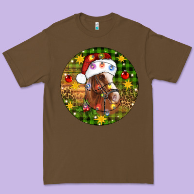 Christmas Horse Premium Tee Designed By Artiststas