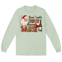 Matcha dear santa just bring wine Long Sleeve Tee - MaliasSmallBusiness