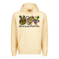 Pina Colada peace love mardi gras Premium Hoodie - CowGirlArtShop