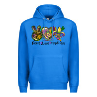 True Royal peace love mardi gras Premium Hoodie - CowGirlArtShop