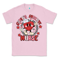 Bubblegum Pink cupids favorite nurse Classic Tee - MaliasSmallBusiness