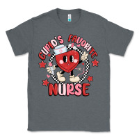 Charcoal Heather cupids favorite nurse Classic Tee - MaliasSmallBusiness