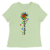 Autism Mama Sunflower Black Ladies Tee | Teevron