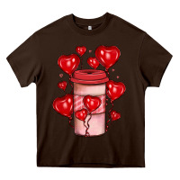 Chocolate Brown valentines day coffee Heavy Core Tee - JahusDesignShop