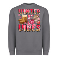 Storm pink winter vibes Heavyweight Sweatshirt - MaliasSmallBusiness