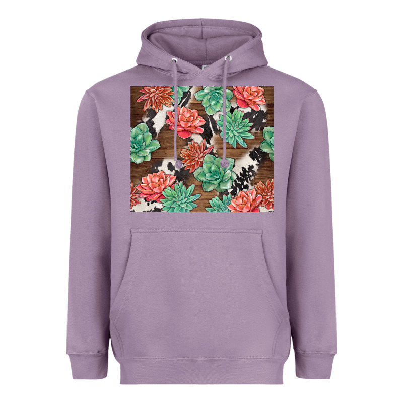 Succulents And Cowhide Heavyweight Hoodie by TumblerDesignByShophia | Teevron