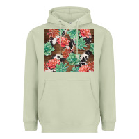 Matcha succulents and cowhide Heavyweight Hoodie - TumblerDesignByShophia