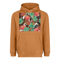 Meerkat succulents and cowhide Heavyweight Hoodie - TumblerDesignByShophia