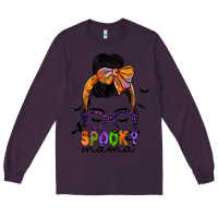 Plum spooky mama Long Sleeve Tee - JahusDesignShop