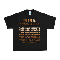 Black never apologize Urban Heavy Tee - MaliasSmallBusiness