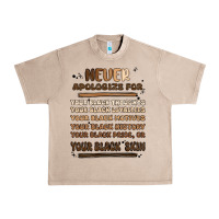 French Oak never apologize Urban Heavy Tee - MaliasSmallBusiness