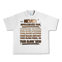 Lunar Rock never apologize Urban Heavy Tee - MaliasSmallBusiness